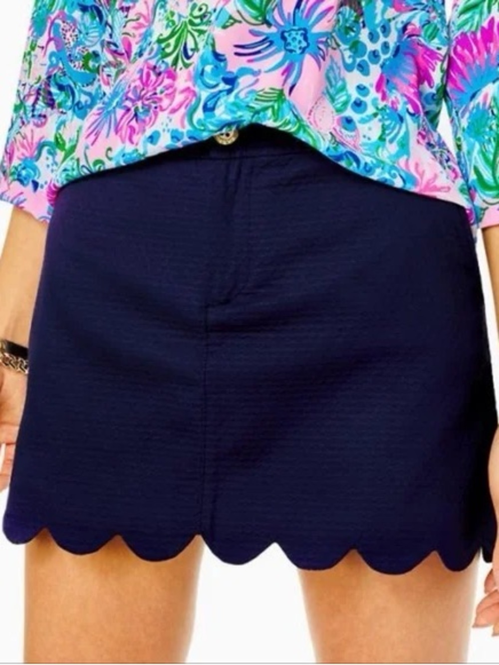 EUC Lilly Pulitzer Collette Scallop Hem Skort